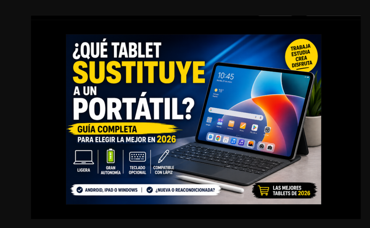 ¿Qué tablet sustituye a un portátil? Guía completa para elegir la mejor en 2026